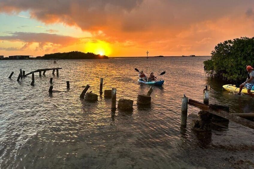 Zonsondergang Kajak Tour op Zee Glas Eiland (Aruba) - Afbeelding 3