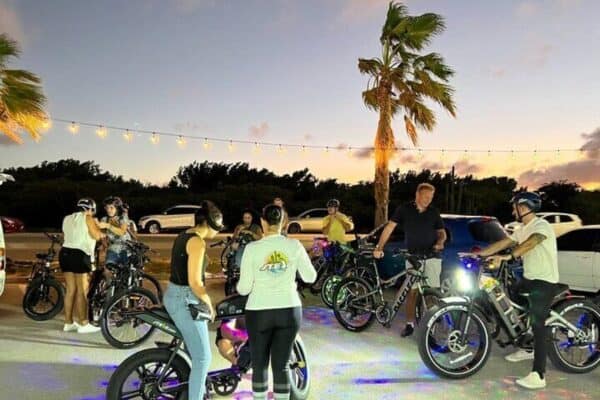 Semi-Private Twilight Neon Glow E-Bike Adventure (Aruba) - Image 5