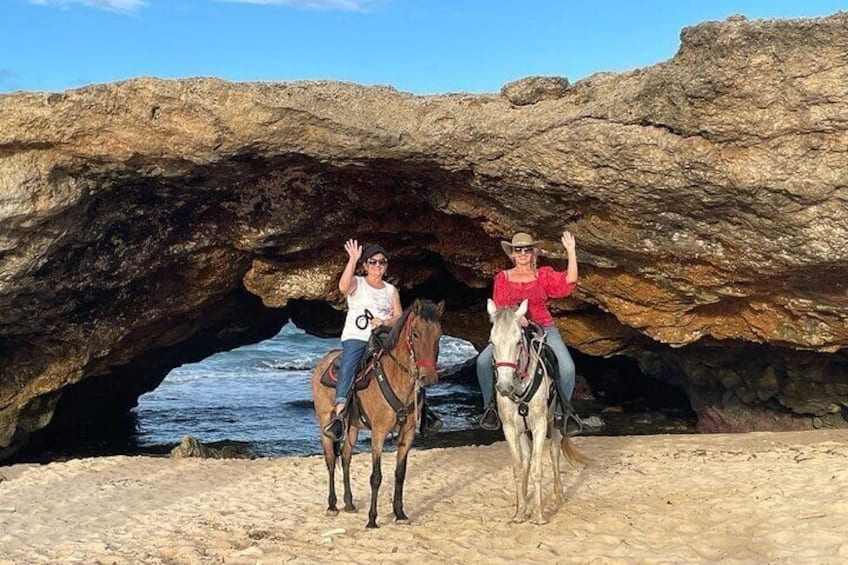 2 Uur Paardrijden naar de Kleine Natuurlijke Brug (Aruba)