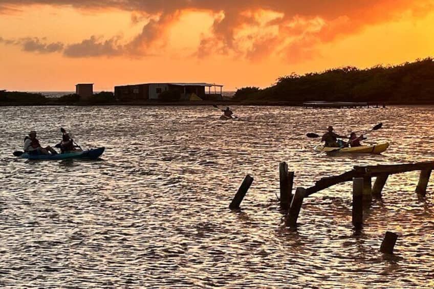 Zonsondergang Kajak Tour op Zee Glas Eiland (Aruba) - Afbeelding 2