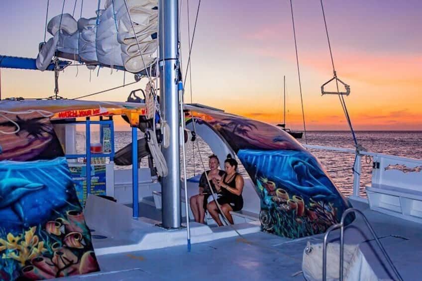 Sunset Sailing Trip on the Dolphin Catamaran (Aruba)