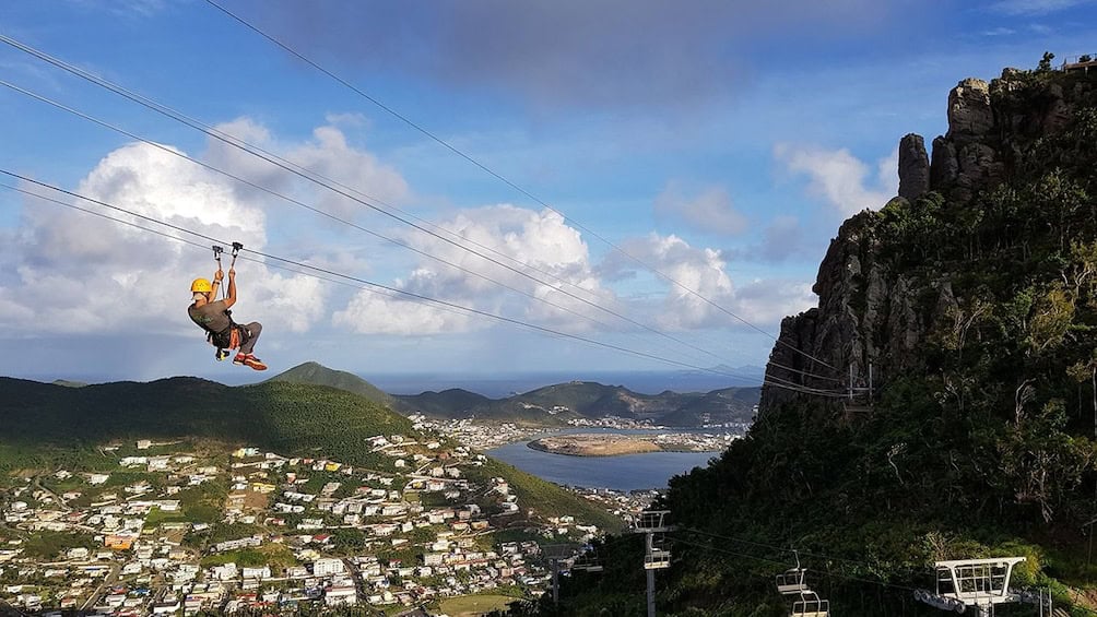 Luchtavontuur en Zipline Tour (Sint Maarten)