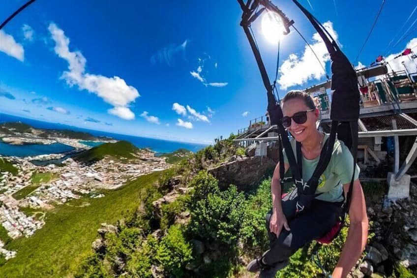 Het Sky Explorer en Flying Dutchman Avontuur (Sint Maarten)