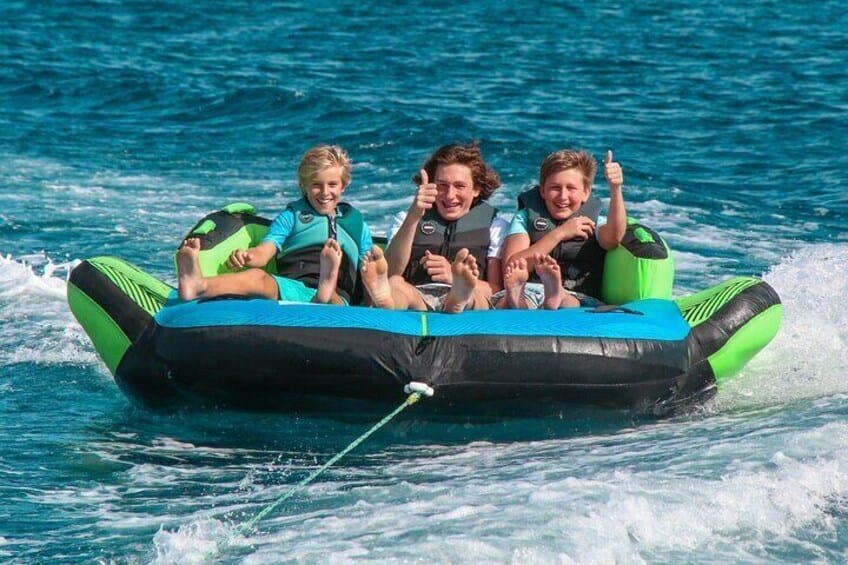 Privéboottocht met een leuke tube (Bonaire)