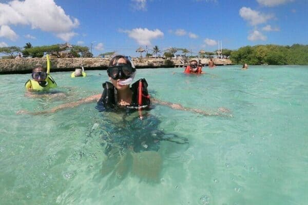 Snorkel en grupos pequeños en Mangel Halto (Aruba)