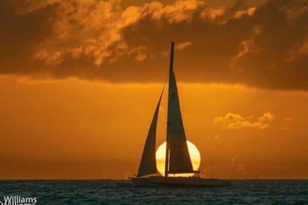 Zonsondergang Zeilervaring in St. Maarten (Sint Maarten)