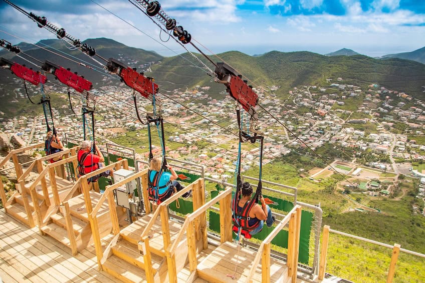 Zipline Avontuur: Sentry Hill & Flying Dutchman (Sint Maarten)