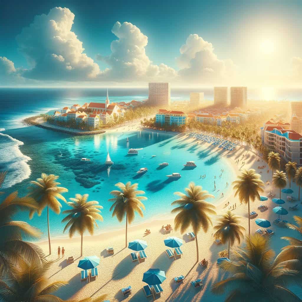 Aruba op wereldkaart