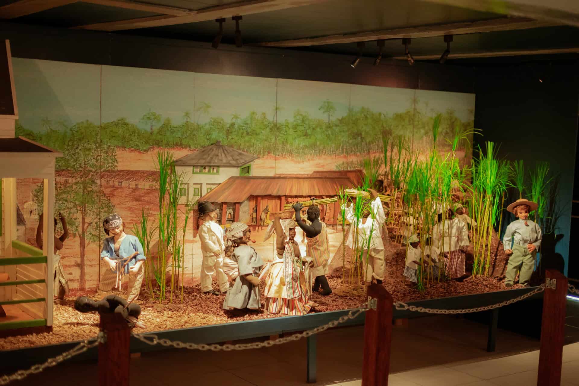 Diorama Rita Maasdamme – Viviendo y trabajando en la falta de libertad (Surinam)