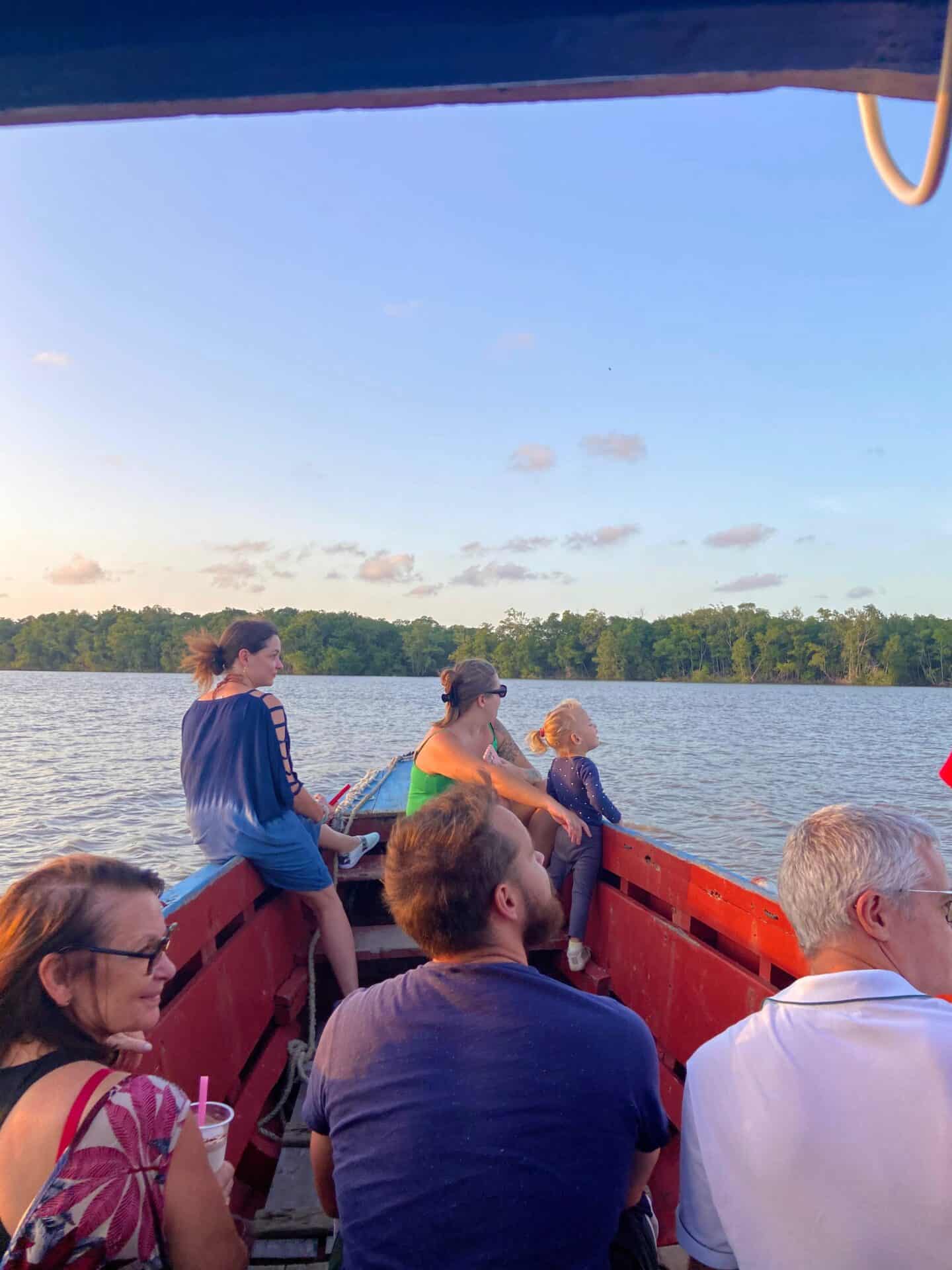 Viaje al atardecer por el río – Acogedor viaje por la tarde desde Frederiksdorp (Surinam) - Imagen 2