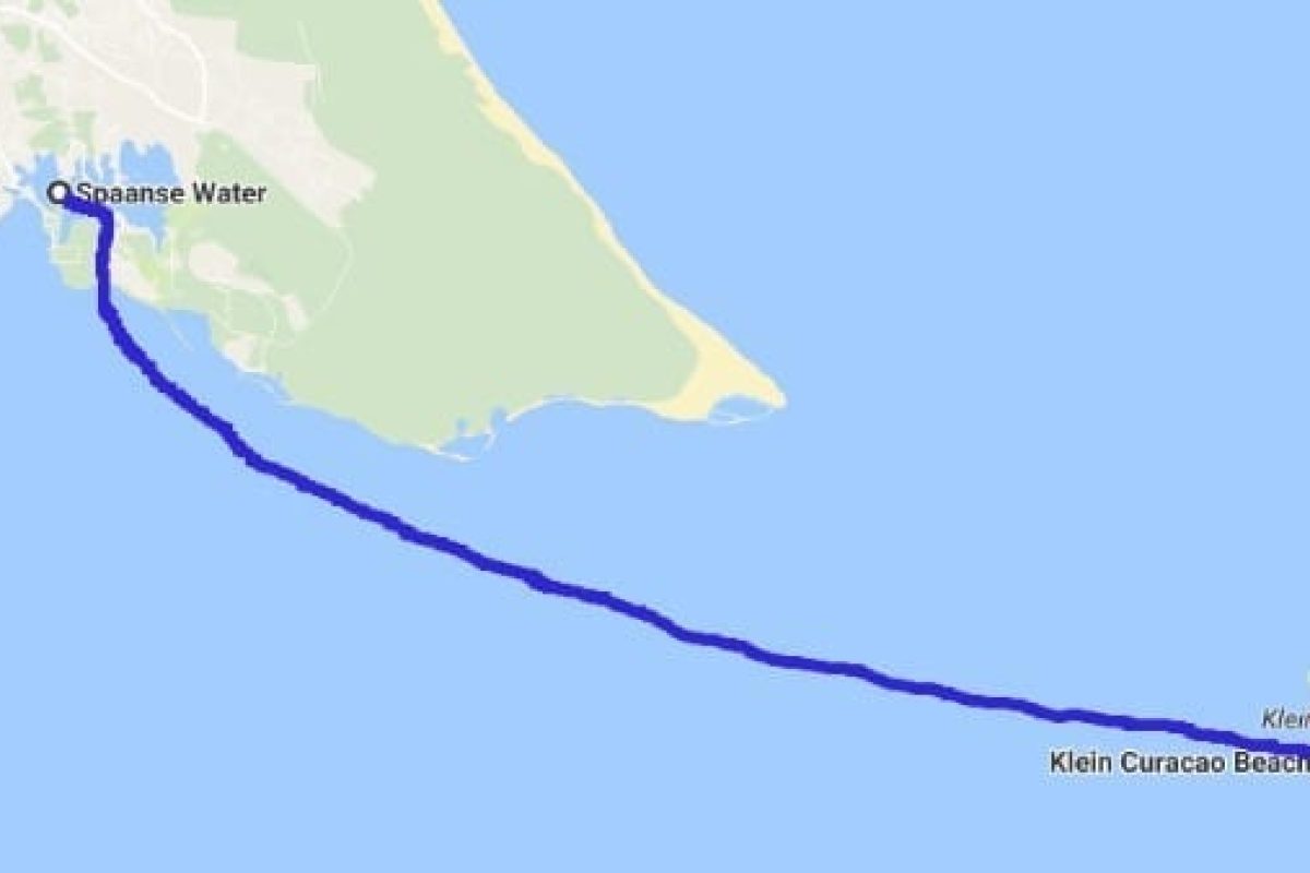 Klein-Curacao-route-Google-Maps