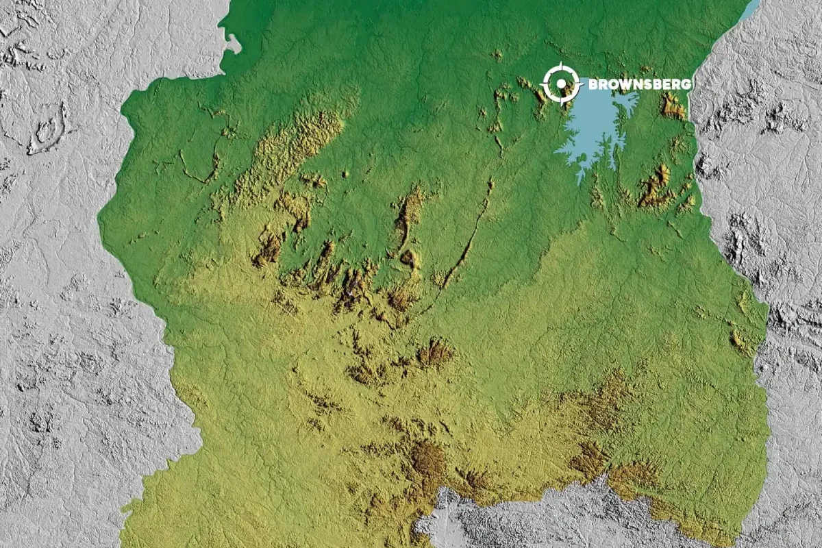 Suriname-Brownsberg-Map