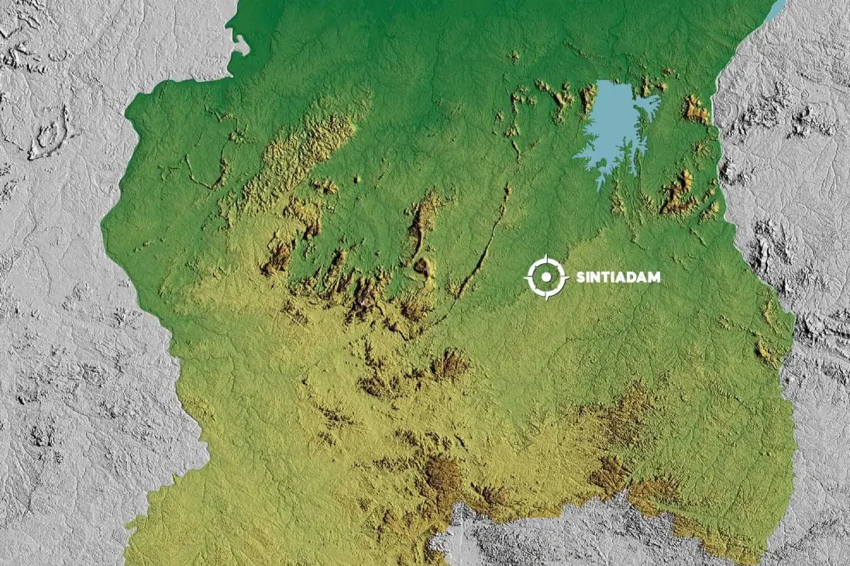 Surinam-Sintadam-Map